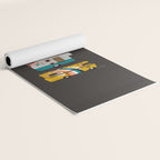Retro Road Trip - Charcoal Yoga Mat Gallery Image 2