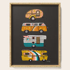 Retro Road Trip - Charcoal Serving Tray Gallery Image 1