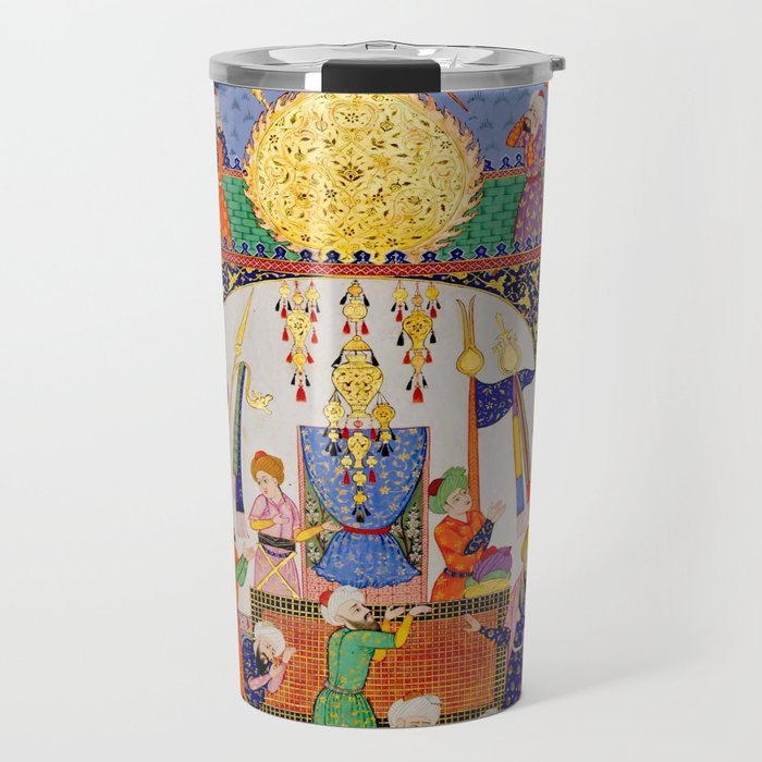  Karkhi, porter at the tomb of Imam Riza, being honoured Islamic Antique Art  Travel Mug Gallery Image 1