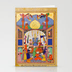  Karkhi, porter at the tomb of Imam Riza, being honoured Islamic Antique Art  Stationery Card Gallery Image 2