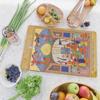  Karkhi, porter at the tomb of Imam Riza, being honoured Islamic Antique Art  Cutting Board Gallery Image 2