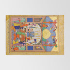  Karkhi, porter at the tomb of Imam Riza, being honoured Islamic Antique Art  Rug Gallery Image 2