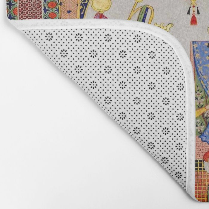  Karkhi, porter at the tomb of Imam Riza, being honoured Islamic Antique Art  Bath Mat Gallery Image 2