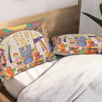  Karkhi, porter at the tomb of Imam Riza, being honoured Islamic Antique Art  Pillow Sham Gallery Image 2