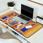  Karkhi, porter at the tomb of Imam Riza, being honoured Islamic Antique Art  Desk Mat Gallery Image 2