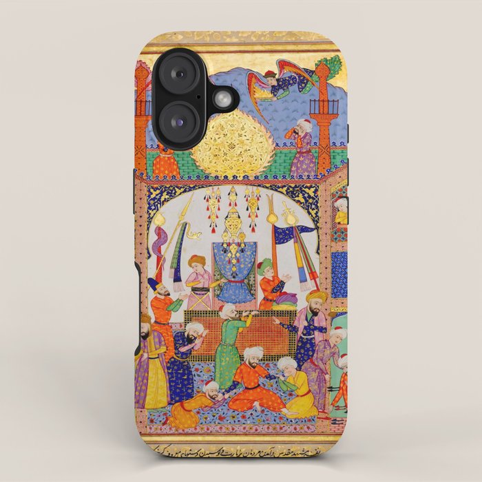  Karkhi, porter at the tomb of Imam Riza, being honoured Islamic Antique Art  iPhone Case Gallery Image 1