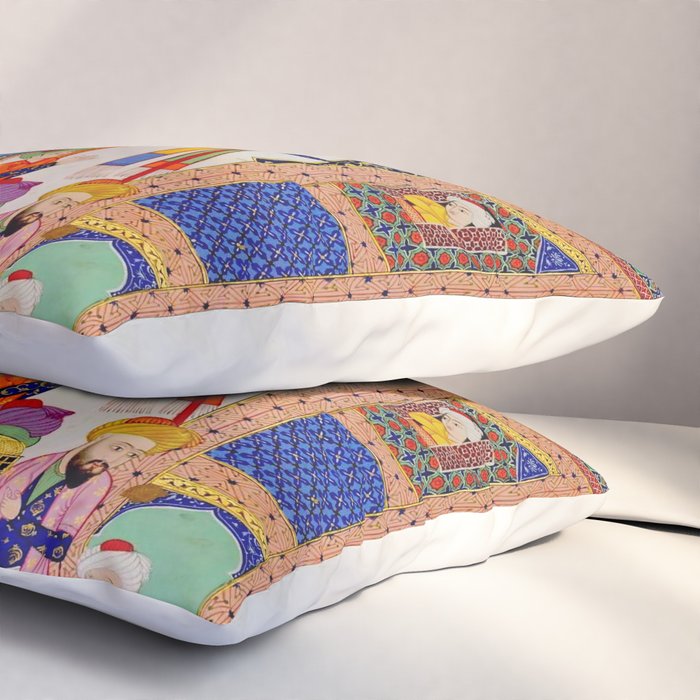  Karkhi, porter at the tomb of Imam Riza, being honoured Islamic Antique Art  Pillow Sham Gallery Image 3