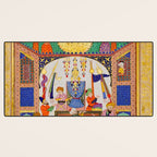  Karkhi, porter at the tomb of Imam Riza, being honoured Islamic Antique Art  Desk Mat Gallery Image 3
