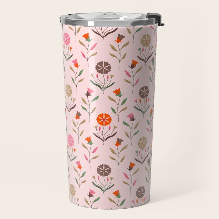 Folk Meadow - Spring Blush Travel Mug Gallery Image 2