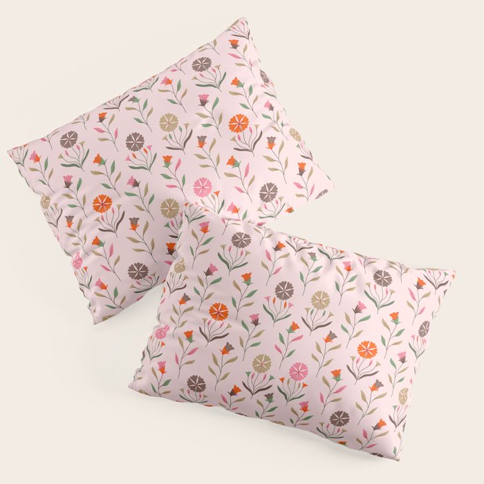 Folk Meadow - Spring Blush Pillow Sham Gallery Image 3