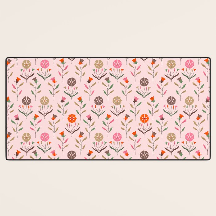 Folk Meadow - Spring Blush Desk Mat Gallery Image 3