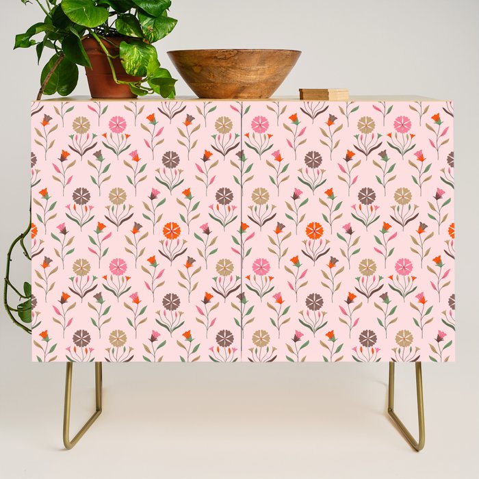 Folk Meadow - Spring Blush Credenza Gallery Image 1