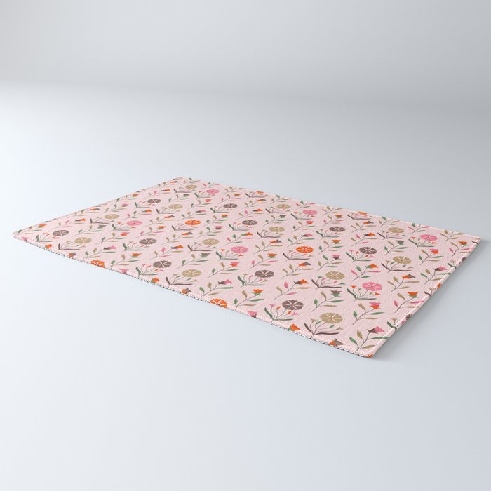 Folk Meadow - Spring Blush Rug Gallery Image 3