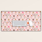 Folk Meadow - Spring Blush Desk Mat Gallery Image 1