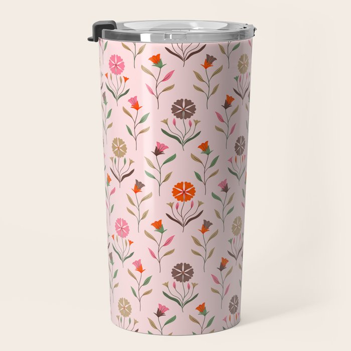 Folk Meadow - Spring Blush Travel Mug Gallery Image 3