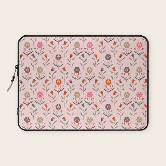 Folk Meadow - Spring Blush Laptop Sleeve Gallery Image 1