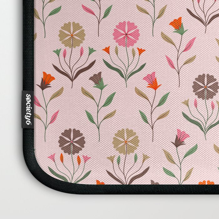 Folk Meadow - Spring Blush Laptop Sleeve Gallery Image 3