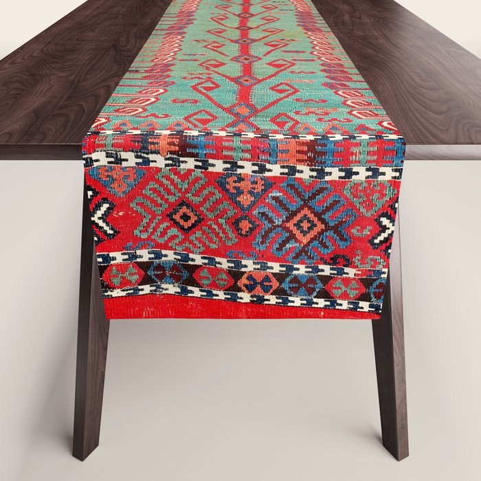 Erzerum Northeast Anatolian Niche Kilim Print Table Runner Gallery Image 1