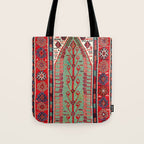 Erzerum Northeast Anatolian Niche Kilim Print Tote Bag Gallery Image 1