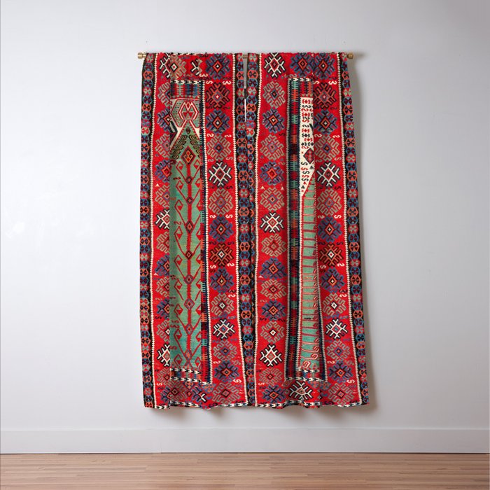Erzerum Northeast Anatolian Niche Kilim Print Window Curtain Gallery Image 3