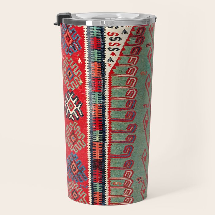 Erzerum Northeast Anatolian Niche Kilim Print Travel Mug Gallery Image 3