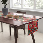 Erzerum Northeast Anatolian Niche Kilim Print Table Runner Gallery Image 2