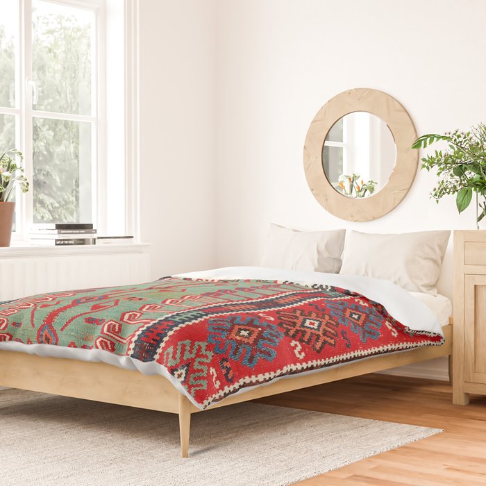 Erzerum Northeast Anatolian Niche Kilim Print Duvet Cover Gallery Image 2