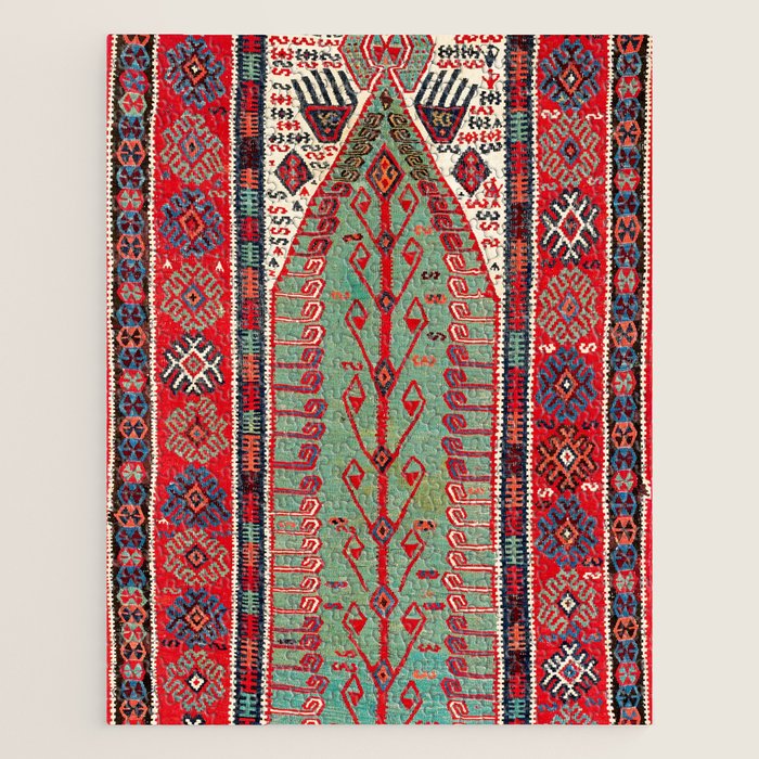 Erzerum Northeast Anatolian Niche Kilim Print Jigsaw Puzzle Gallery Image 1