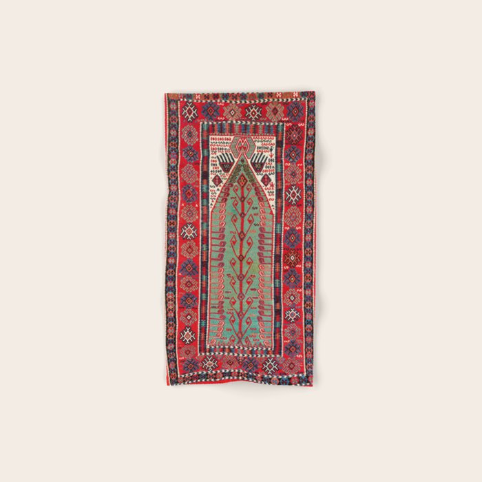 Erzerum Northeast Anatolian Niche Kilim Print Bath Towel Gallery Image 1