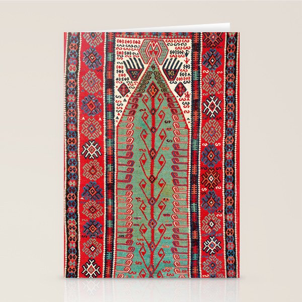 Erzerum Northeast Anatolian Niche Kilim Print Stationery Card Gallery Image 1