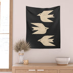 Doves In Flight Wall Tapestry Gallery Image 2