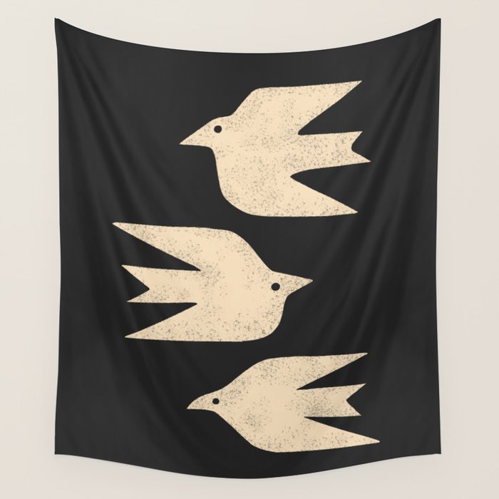Doves In Flight Wall Tapestry Gallery Image 1