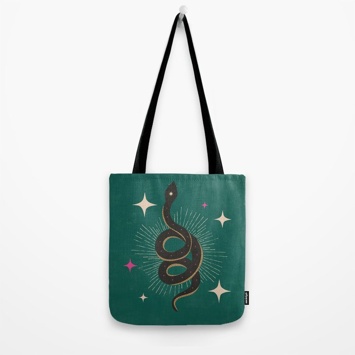 Slither - Green Tote Bag Gallery Image 2