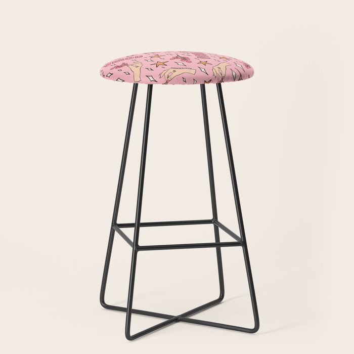 Virgo Lychee Print Stool Gallery Image 1