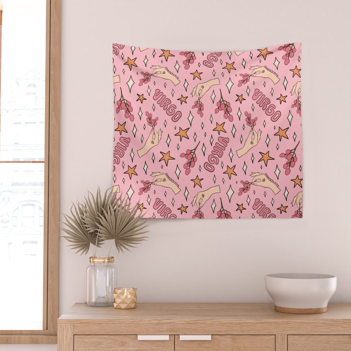 Virgo Lychee Print Wall Tapestry Gallery Image 2