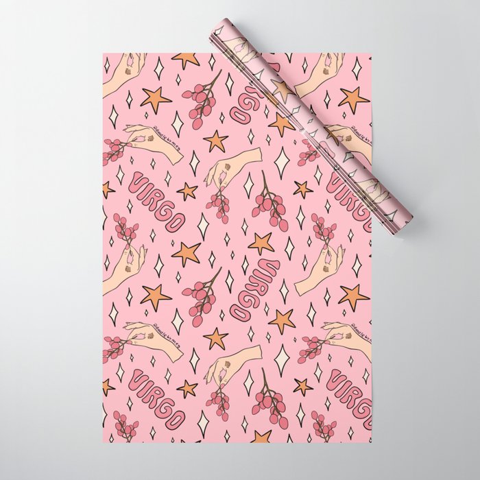 Virgo Lychee Print Wrapping Paper Gallery Image 1
