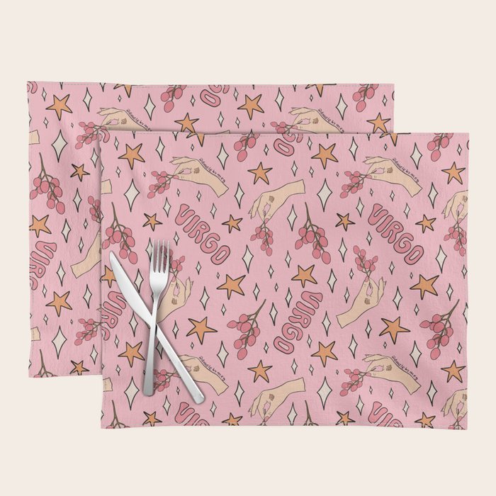 Virgo Lychee Print Placemat Gallery Image 1
