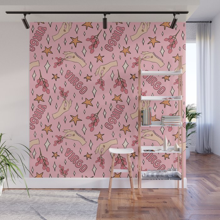 Virgo Lychee Print Wall Mural Gallery Image 1