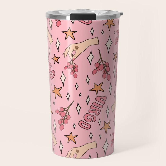 Virgo Lychee Print Travel Mug Gallery Image 1