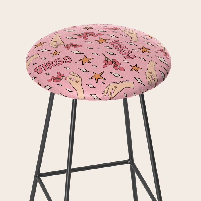 Virgo Lychee Print Stool Gallery Image 2