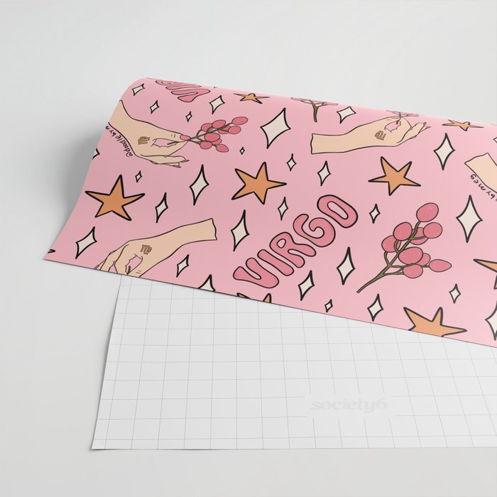 Virgo Lychee Print Wrapping Paper Gallery Image 2