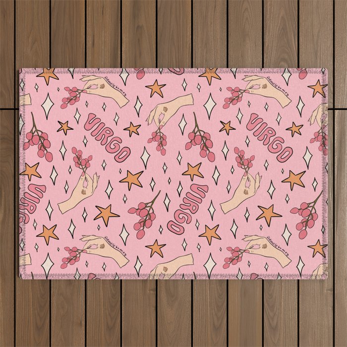 Virgo Lychee Print Outdoor Rug Gallery Image 1