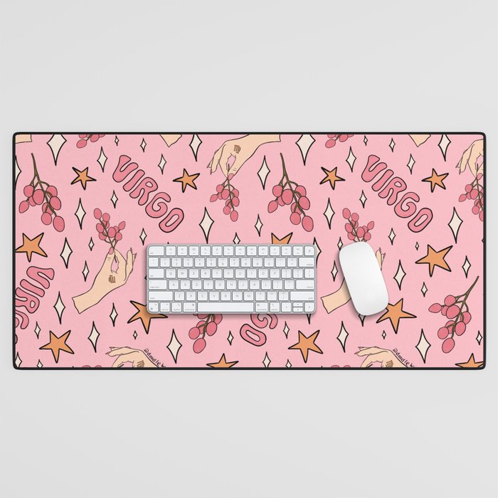 Virgo Lychee Print Desk Mat Gallery Image 1