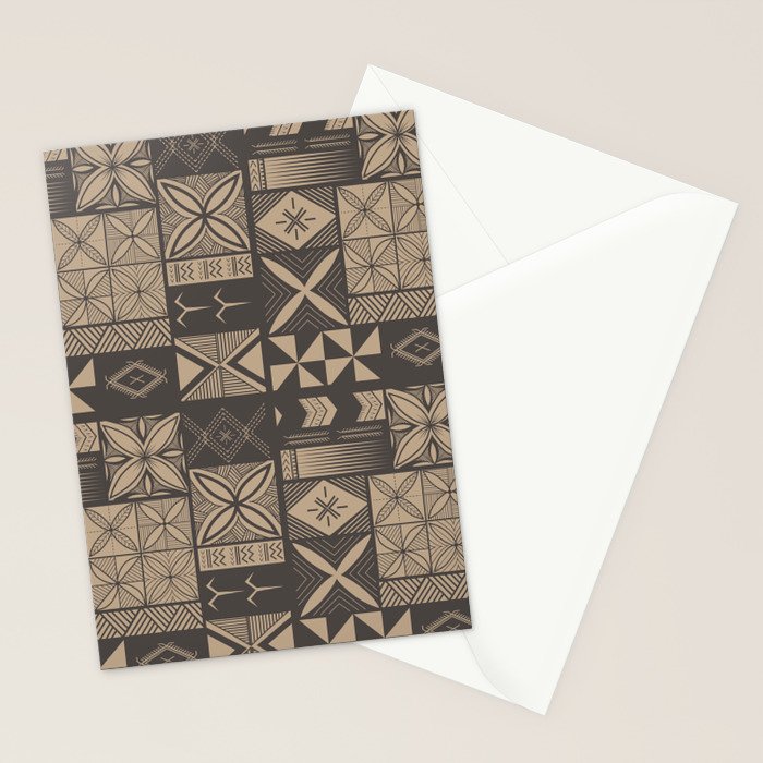 UrbanNesian Camo Siapo and Tatau Stationery Card Gallery Image 2