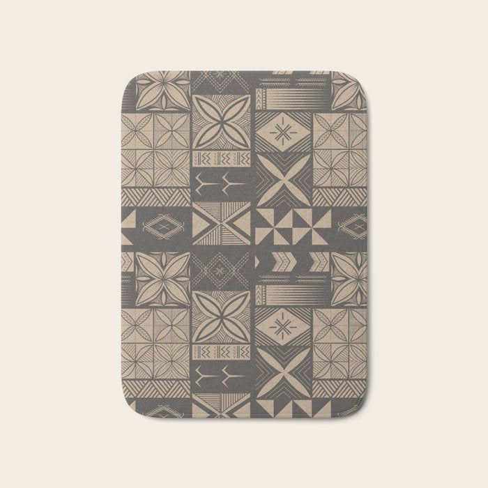 UrbanNesian Camo Siapo and Tatau Bath Mat Gallery Image 1