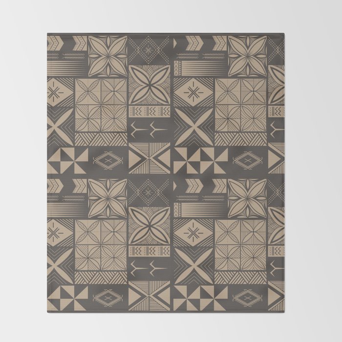 UrbanNesian Camo Siapo and Tatau Throw Blanket Gallery Image 2