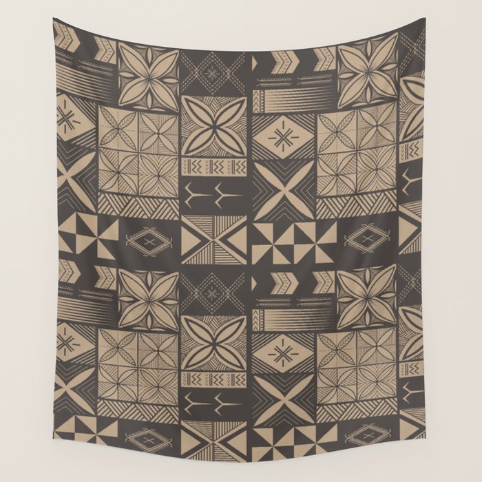 UrbanNesian Camo Siapo and Tatau Wall Tapestry Gallery Image 4