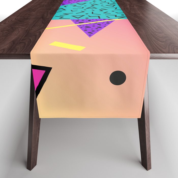 Memphis pattern 107 - 80s / 90s Retro Table Runner Gallery Image 1