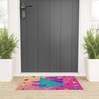 Memphis pattern 107 - 80s / 90s Retro Welcome Mat Gallery Image 3