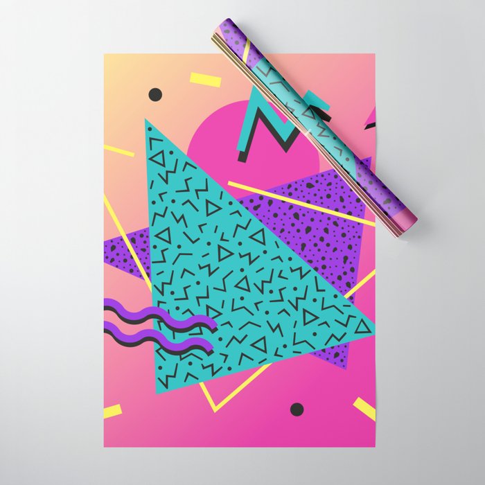 Memphis Pattern 107 - 80s / 90s Retro Wrapping Paper Gallery Image 1